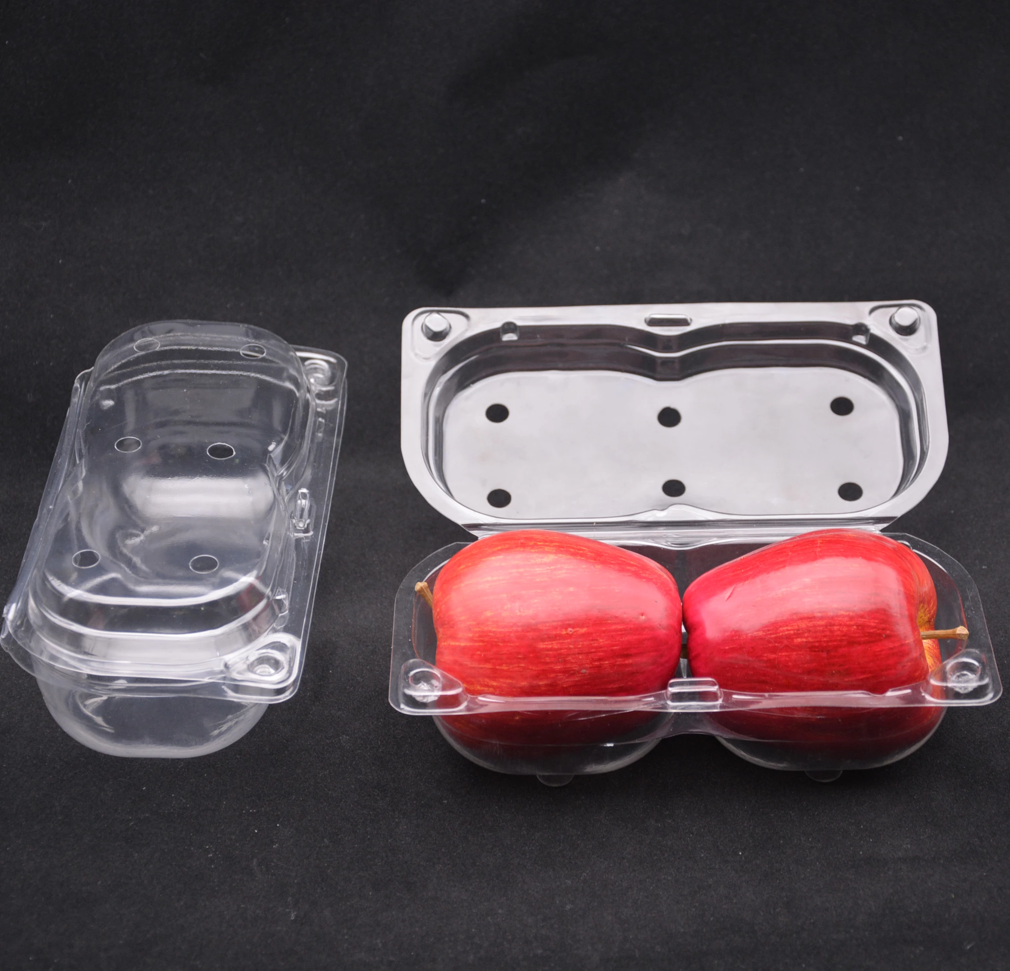 2 CT Apple Or Tamato Clamshell  Packaging Container