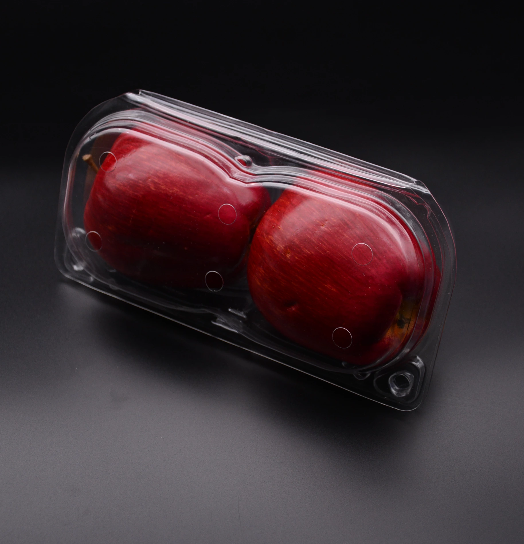 2 CT Apple Or Tamato Clamshell  Packaging Container