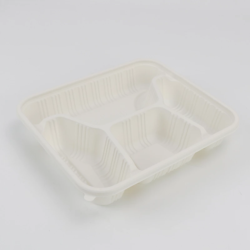 Disposable Meal Boxes Meal Prep Containers 4-Compartment Food Storage Box