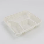 Disposable Meal Boxes Meal Prep Containers 4-Compartment Food Storage Box