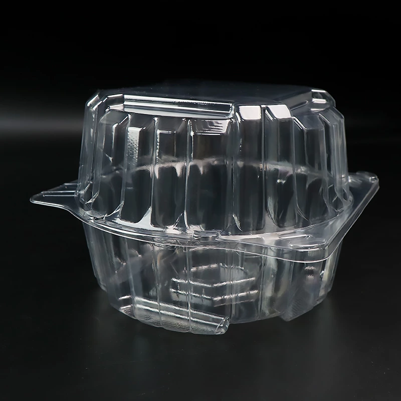 Transparent plastic vegetable packing box high permeability lettuce box