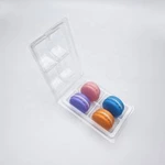 Macarone disposable plastic packaging box baking snack box dessert bubble shell