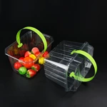 Portable fruit box disposable transparent strawberry cherry tomatoes jujube plastic packing box 2 kg fruit packing box