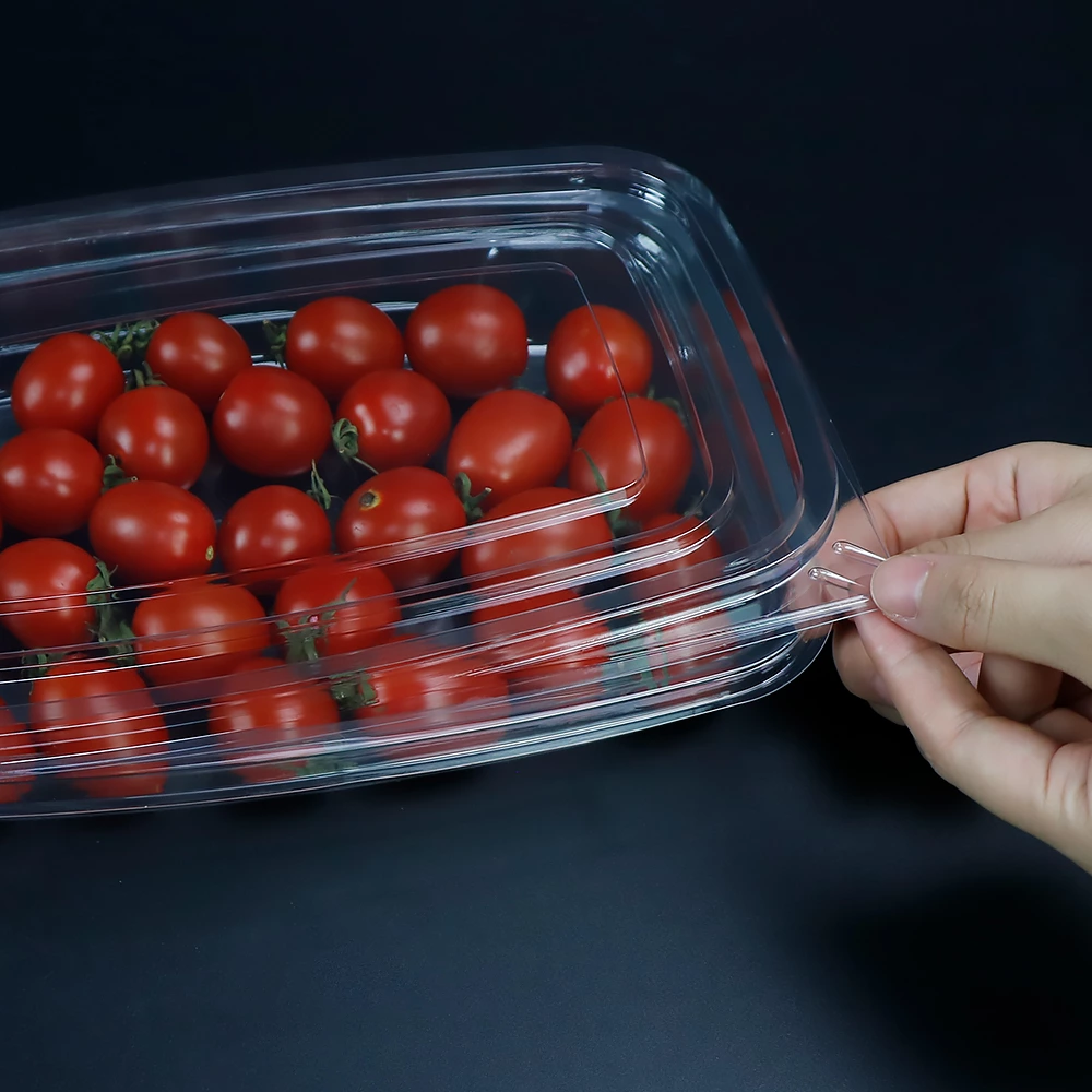 350g 1-Com Deli Container With Lid For Cherry Tomato