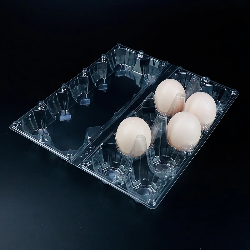 10 Holes Blister Egg Tray Packaging Plastic Chicken Egg Carton Packaging