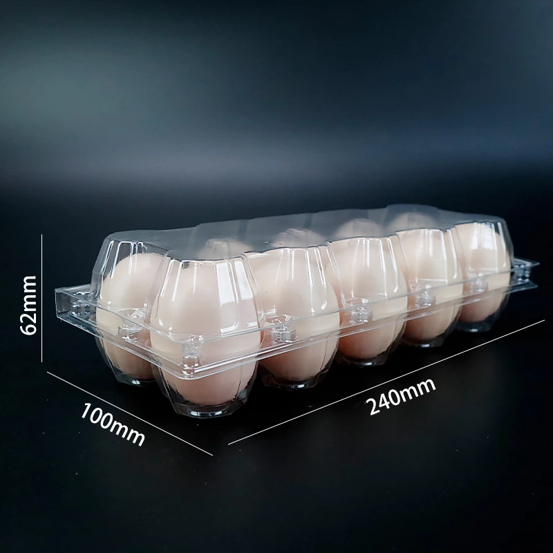 Cheap Supplier Egg Box Disposable 9 Holes Packaging Plastic Egg Trays