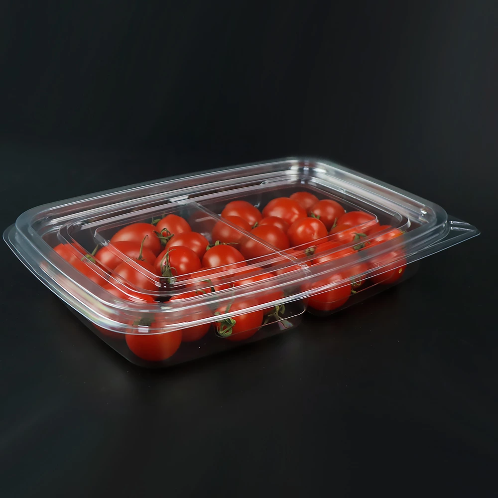 350g 2-Com Deli Container With Lid For Cherry Tomato