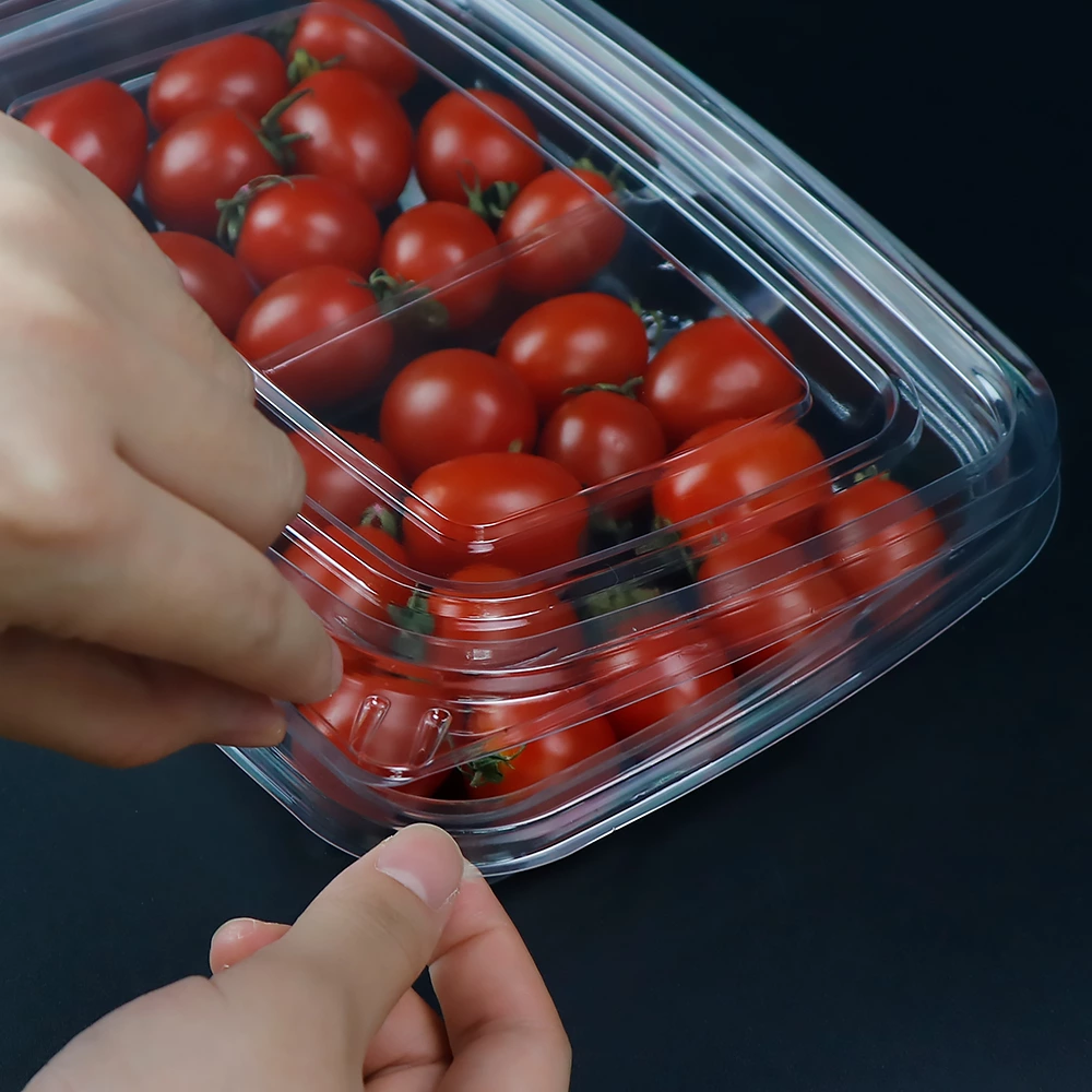 350g 2-Com Deli Container With Lid For Cherry Tomato