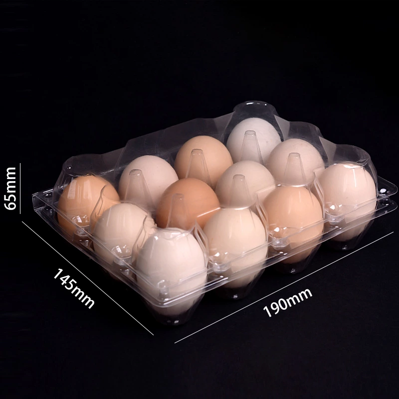 10 Holes Blister Egg Tray Packaging Plastic Chicken Egg Carton Packaging