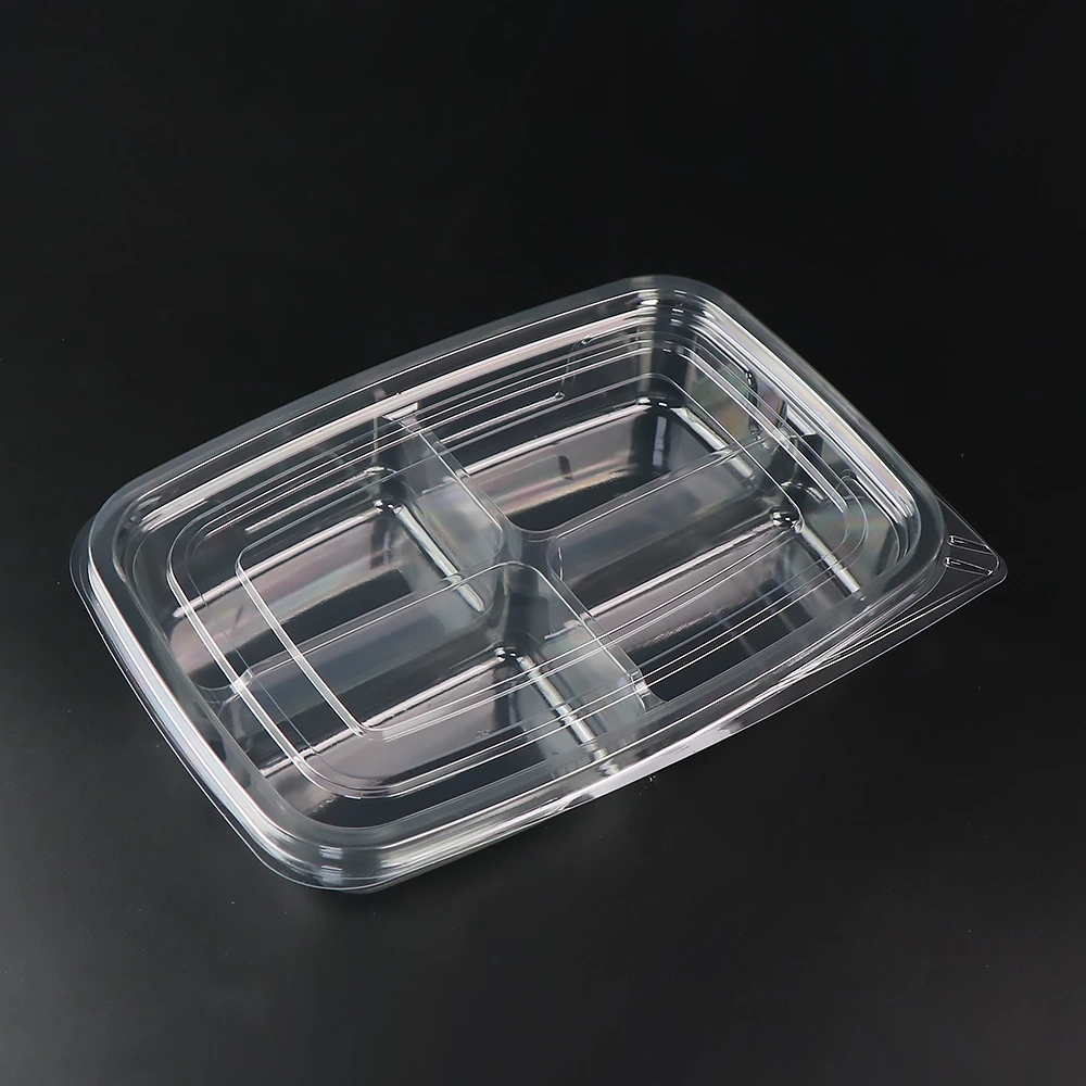 350g 4-Com Deli Container With Lid