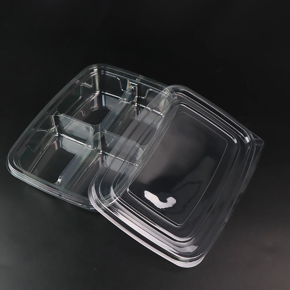 350g 4-Com Deli Container With Lid