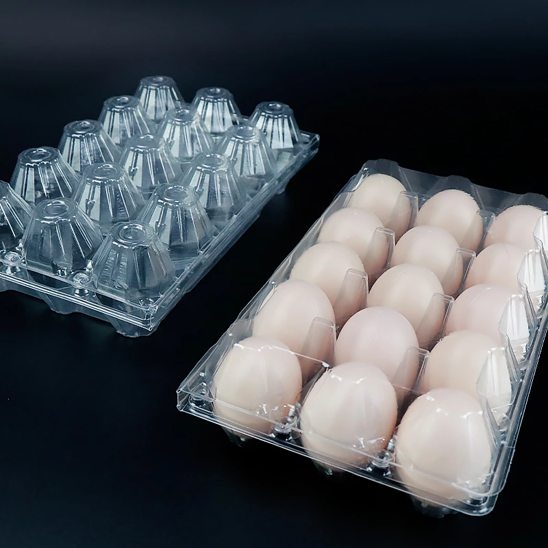 Wholesale 18 Holes Storage Container Blister Packaging Box Plastic Egg Tray