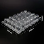 24 Holes Disposable Plastic Egg Tray, Egg Crate Packaging