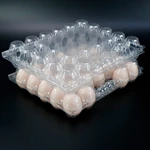 28 Holes Wholesale Transparent Disposable Blister Plastic Egg Cartons With Handle