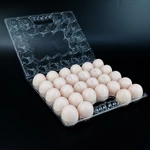 28 Holes Wholesale Transparent Disposable Blister Plastic Egg Cartons With Handle