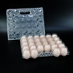 28 Holes Wholesale Transparent Disposable Blister Plastic Egg Cartons With Handle