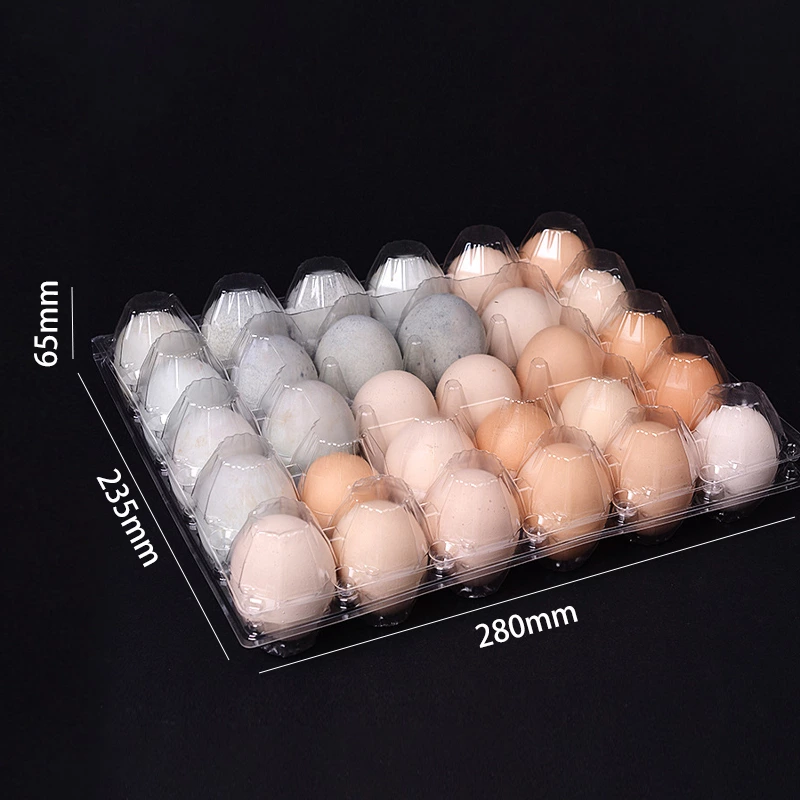 6 Holes Durable Egg Packaging Tray Plastic High Quality Cheap Transparent Egg Trays Egg Box