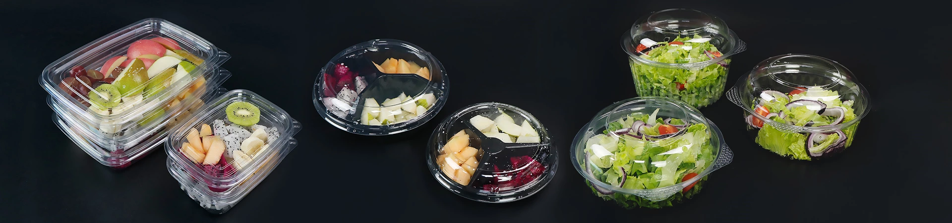 Clear Clamshell PET Containers