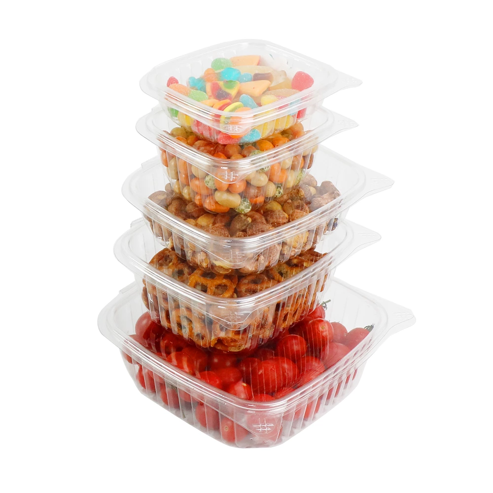 24oz PET Multi-purpose Hinged Clamshell Package