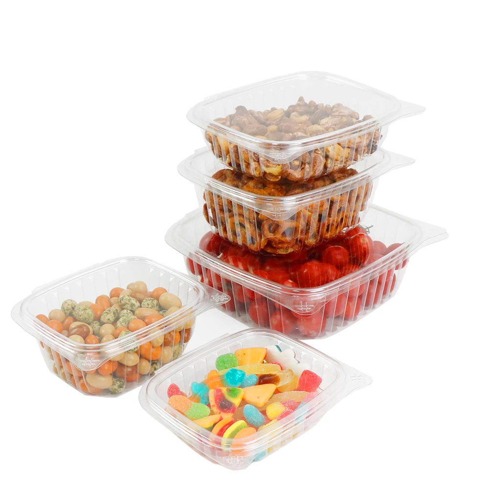 16oz PET Multi-purpose Hinged Clamshell Package