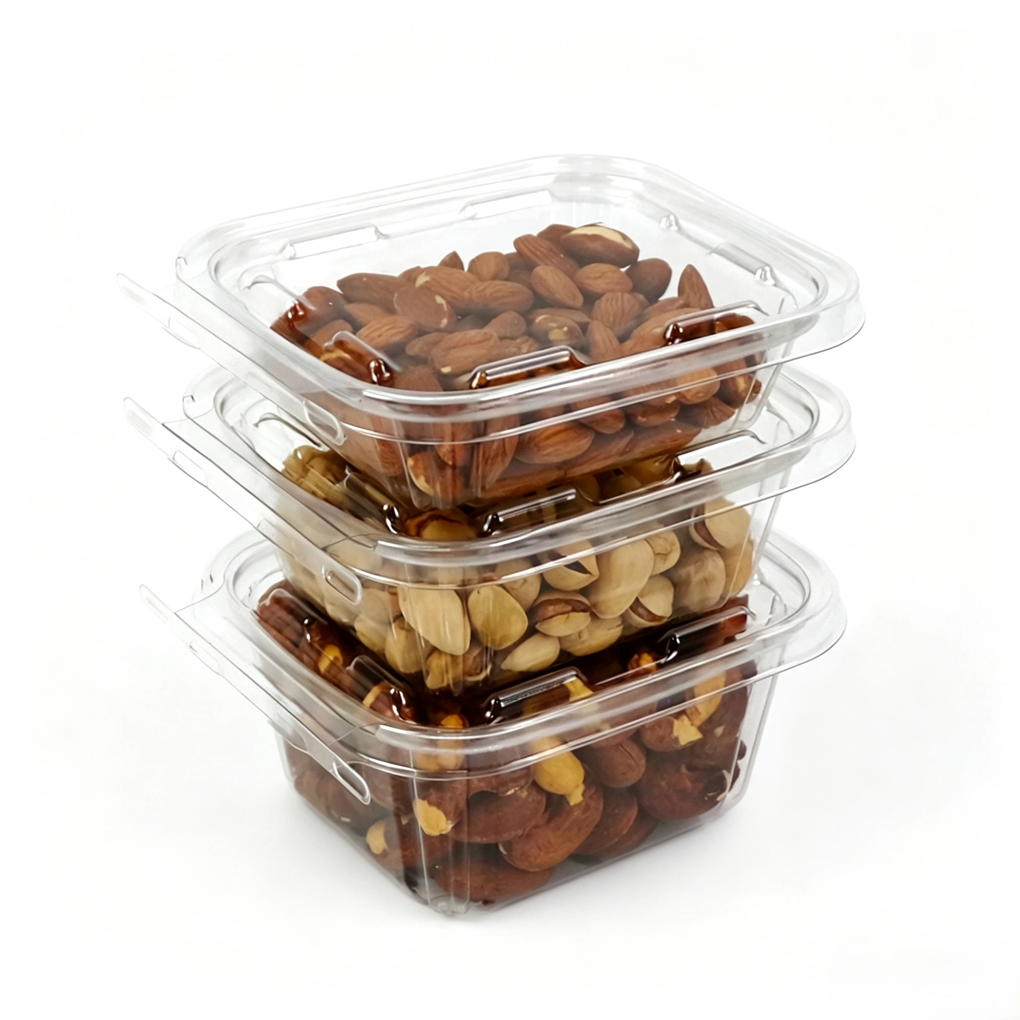 16oz Clear Tamper Evident PET Container for Fruit & Deli Food
