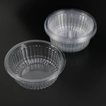 Clear PET Round Fruit Salad Bowl, Disposable Container