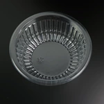 Clear PET Round Fruit Salad Bowl, Disposable Container