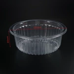 Clear PET Round Fruit Salad Bowl, Disposable Container
