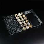 Transparent PET Tri-Fold Quail Egg Tray | 18 Cavity Plastic Quail Egg Box